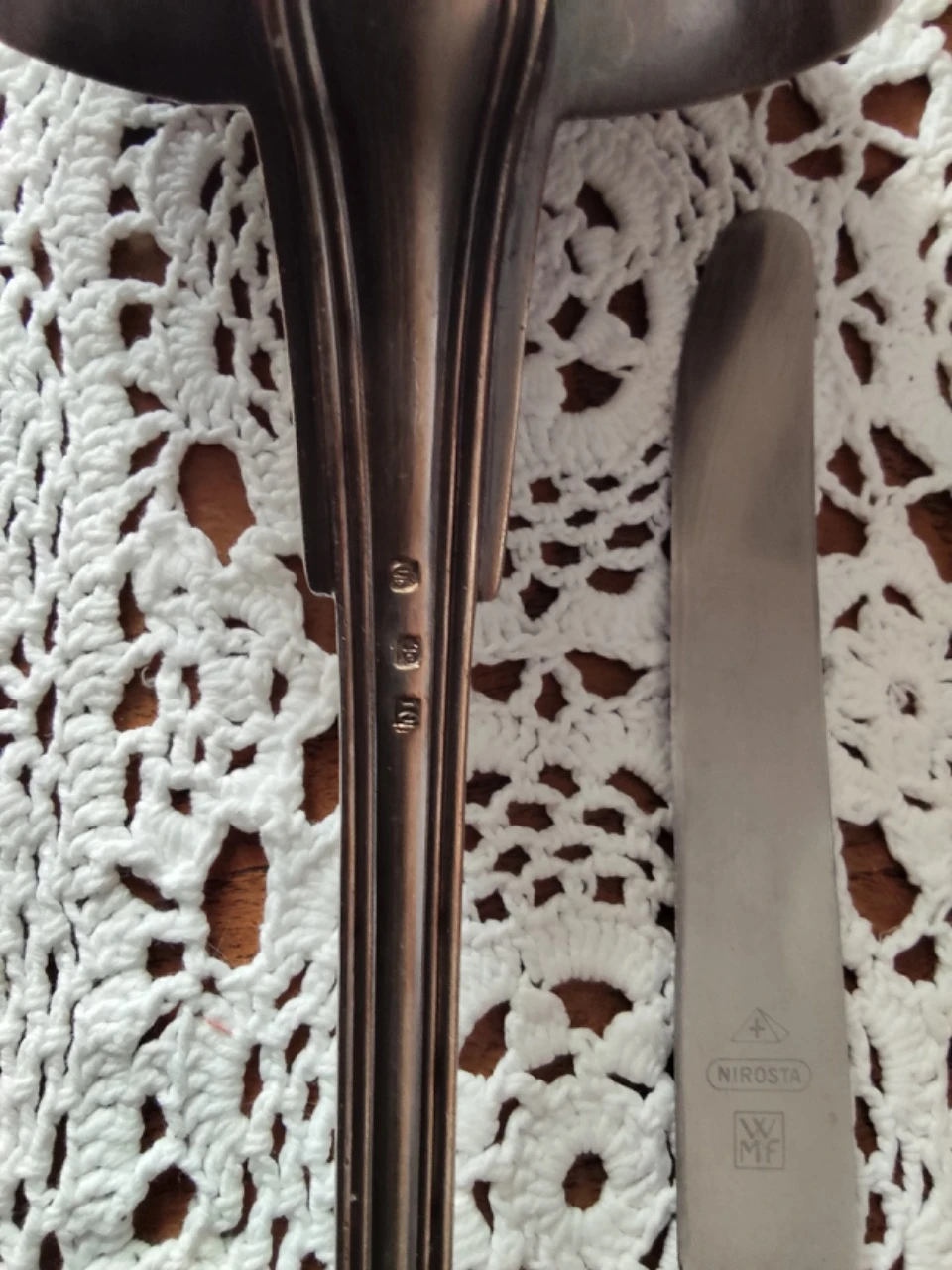 Tenedores para caracoles /cuchillo/sopa de metal plateado antiguo – photo 8